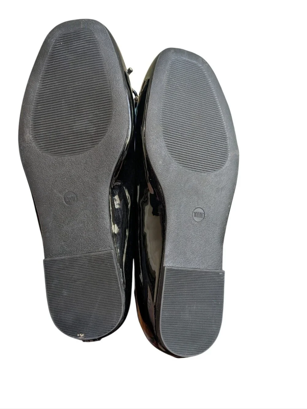 Torrid Black Patent Bow Ballet Flats | Square Toe | Women's 10WW Wide Width